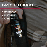 SABRE Tactical Pepper Gel With Belt Holster For Easy Carry, Maximum Police Strength OC Spray, Quick Access Fast Flip Top Safety, Tactical Design For Security Professionals, 1.8 fl oz