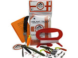 Vigilant Trails Pocket-Survival Fishing Kit Stage-1 | Includes Large Hand Reel to Keep Your Line Organized | Terminal Tackle | Lures | Lock Back Knife