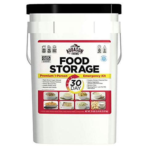Augason Farms 30-Day 1-Person Emergency Food Supply – QSS Certified