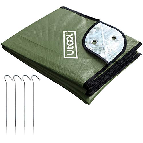 emergency blanket tarp UTOOL Survival Emergency Blanket, Waterproof Insulated Tarp, Reflectiv – Wolf in Progress