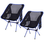 MOON LENCE Ultralight Folding Camping Chairs Beach Chairs with Carry Bag