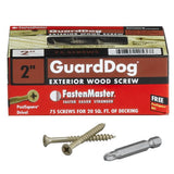 FastenMaster FMGD002-75 GuardDog Exterior Wood Screw, Tan, 2-Inch, 75-Pack